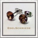 Edelschmiede925 Ohrstecker Modeschmuck (Stift = Titan) m...