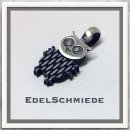 Edelschmiede925 kleine Eule 925 Silber mit Acryl Platte...