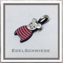 Edelschmiede925 winzige Maus 925 Silber mit Acryl Platte...