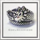Edelschmiede925 Silberring 925 als Drachenkopf...