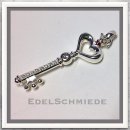 Edelschmiede925 Schlüssel zum Herzen 925 Silber mit...
