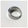 Edelschmiede925 Silberring 925 rhod mit schwarzen Zirkonias Ringgröße  56