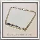 Edelschmiede925 Familien Armband mit Namen 925 Silber 19 cm