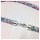 Edelschmiede925 Halskette gehäkelt mit Glasperlen 925 Silber bunt