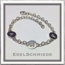 Edelschmiede925 Armband m. Familien Initialen 925 Silber hand made