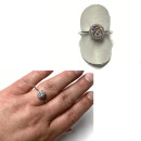 eleganter Fingerring  925 Silber rhod Zirkonia #53
