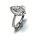 eleganter Fingerring  925 Silber rhod Zirkonia #57