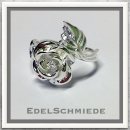 Edelschmiede925 Rosenring in 925 Silber - poliert -...