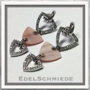 Edelschmiede925 elegante Ohrstecker mit rosa Perlmutt 925 Silber