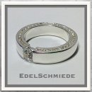 Edelschmiede925 eleganter Fingerring in 925 Silber mit vielen Zirk Ringgröße 55