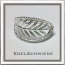 Edelschmiede925 zarter Silberring 925 als Blatt geformt  Ringgröße  58