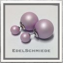 Edelschmiede925 moderne Ohrstecker 925 rhod - groß - rosa Kugel
