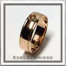 Edelschmiede925 Rosé Goldring 585/- mit champ....