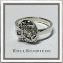 Edelschmiede925 schlichter Ring mit Silbernugget 925/-...