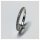 Edelschmiede925 Vorsteckring in 925 Silber mit Zirkonias Ringgröße  56