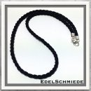 Edelschmiede925 Seidenkordel in schwarz, 925/-...