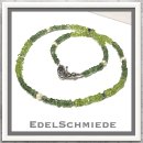 Edelschmiede925 Steincollier mit Peridot, Grossular +...