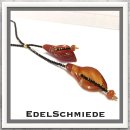 Edelschmiede925 Spinellcollier mit Carneolblüten 925...