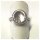 Edelschmiede925 Ring 925 Silber rhod mit Zirkonia - matt - Ringgröße 54