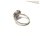 Edelschmiede925 Ring 925 Silber rhod mit Zirkonia - matt - Ringgröße 54