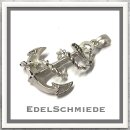 Anker-Anhänger aus 925 Silber rhodiniert matt und...