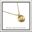 Edelschmiede925 Perlenanhänger 925 Silber verg. inkl Kette 45cm