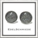 Edelschmiede925 Ohrstecker 925  Glascabochon 10mm silber...