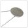 Edelschmiede925 Collier mit ausgefasster Platte 925 Silber rhod