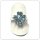Edelschmiede925 feiner Ring in 925/- Sterling Silber mit Blautopas