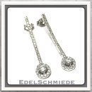 Edelschmiede925 edle Ohrhänger 925 Silber rhod mit...