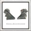 Edelschmiede925 Silberohrstecker, geschwärzt, 925/-...
