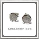 Edelschmiede925 einfarbige Ohrstecker in 925 Silber mit...