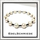 Edelschmiede925 Zugarmband mit schwarzem Onyx und Perle...