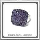 Edelschmiede925 edler Ring 925 Silber m vielen lila...