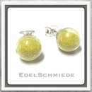 Edelschmiede925 Glasperle hohl - Ohrstecker 925 Silber...