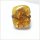 Edelschmiede925 Silberring 925 mit großem braunem Bernstein  Ringgröße 60,5