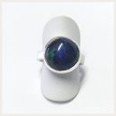 edler Ring in 925/- Sterling Silber mit Amazonit Cabochon #57