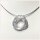Kettenanhänger 925/- Sterling Silber eismatt "Ringe"