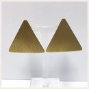 Edelschmiede925 dreieckige Ohrclips aus eloxiertem Aluminium mit 925/- Silber Mechanik - gold -
