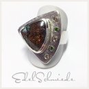 Edelschmiede925 moderner Ring 925 Silber mit Opal +...