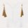 Edelschmiede925 elegante Ohrhänger in 925 Silber matt & vergoldet