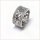 Edelschmiede925 filigraner, breiter Ring 925 Silber rhod mit Zirkonia Ringgröße 54