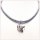 Edelschmiede925 farbiges Lederhalsband für Sie und Ihn mit 925/- Sterling Silber Verschluß 50cm