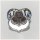 Edelschmiede925 Schnuller als Kettenanhänger in 925/- Sterling Silber rhod mit Storch und Geburtsuhr - hellblau -