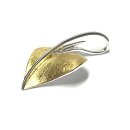 Herzanhänger in 925/ Silber - eismatt - bicolor...