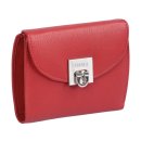 rote Lederbrieftasche Avanco mit Sicherheitsverschluss