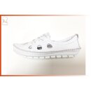 Gemini Damen Ballerina weiß, herausnehmbare Innensohle