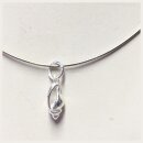 kleine Muschel als Kettenanhänger in 925 Silber
