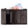 dunkelbraune Tom Tailor Lederbörse hochformat mit RFID-Ausleseschutz