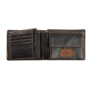 camel active Scheintasche Geldbörse Herrenbörse querformat, Leder schwarz black california